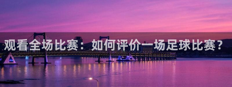 观看全场比赛：如何评价一场足球比赛？